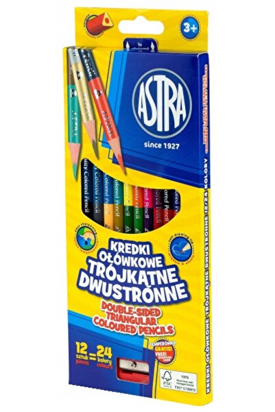 Other Creioane colorate triunghiulare cu două fețe, pachet de 12