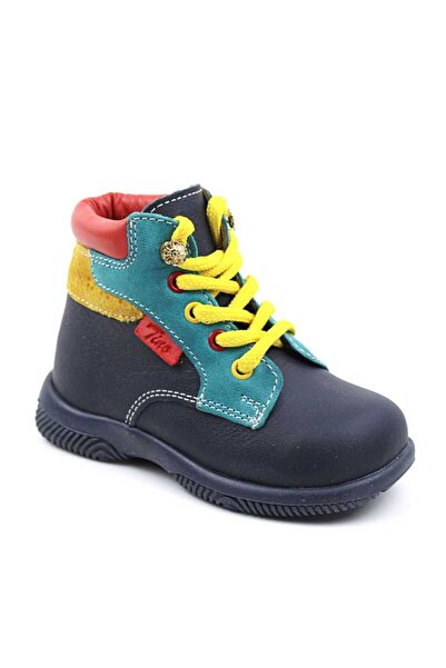 tino Ghete de copii, din piele naturala PRIMII PASI 1857-BLEUMARIN/ROSU