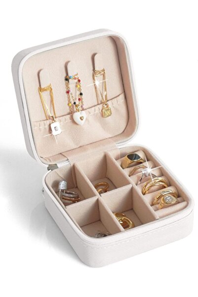 Arabest Travel Jewelry Case, Small Jewelry Boxes for Women, to Store Rings, N...