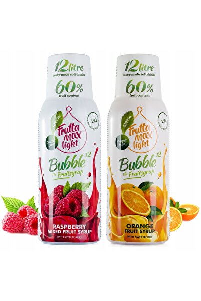 Other Set de 2 concentrate FruttaMax Zmeură și Portocală Light, 0,5l