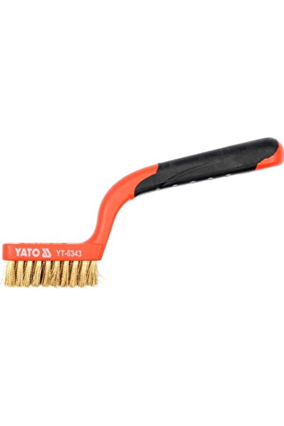 yato PERIE DE SÂRMĂ CU 3 RÂNDURI 180 mm, MÂNER DIN PLASTIC, SÂRMĂ DE ALAMĂ 6343