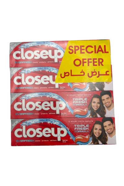 Closeup Everfresh Triple Fresh Formula Toothpaste- 4X75ml