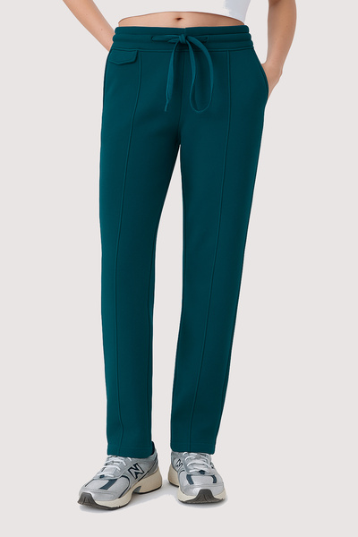 UNIQVIBE Organic Cotton Petrol Blue Women's Sweatpants
