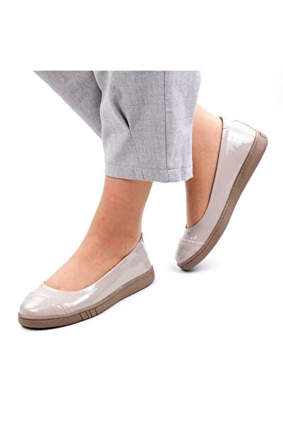 tino Lightweight and comfortable shoes, patent leather, with thick soles 3221-BEJ/BEJ