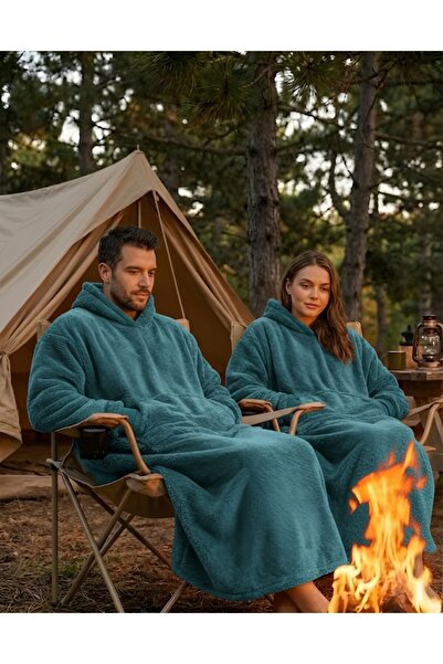 Packho Welsoft Kapüşonlu Giyilebilir TV Battaniyesi – Unisex Oversize