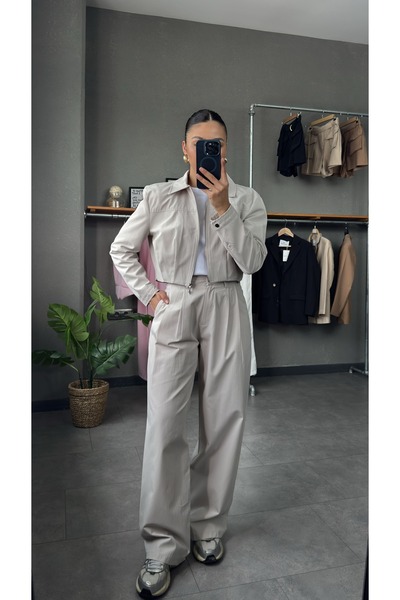 YOUR NAME Панталон с колан и висока талия