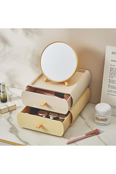 Arabest Desktop Organiser,Drawer Organiser,Stackable Makeup Drawer Box,Miscellaneous Shelves for Makeup