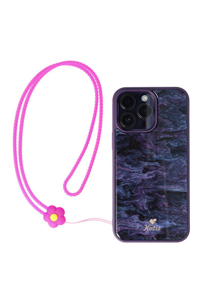 SEP Snur telefon mobil din silicon Flower Fuchsia