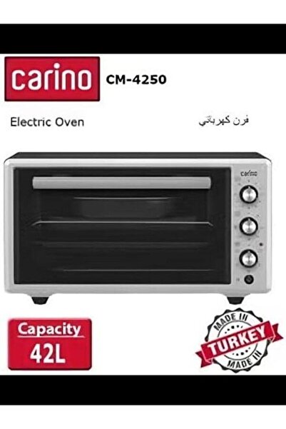 Carino Electric Oven 42L 1300W Double Glass Door Grill Black Silver CM4250
