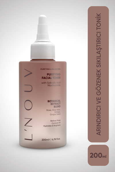 LNOUV Arındırıcı ve Gözenek Sıkılaştırıcı Tonik 200 ml | Salicylic Acid, Niac...