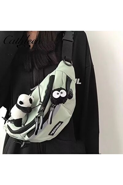 Choice Without pendant Blue color Korean Y2K Chest Bag Women and Men Purses a...