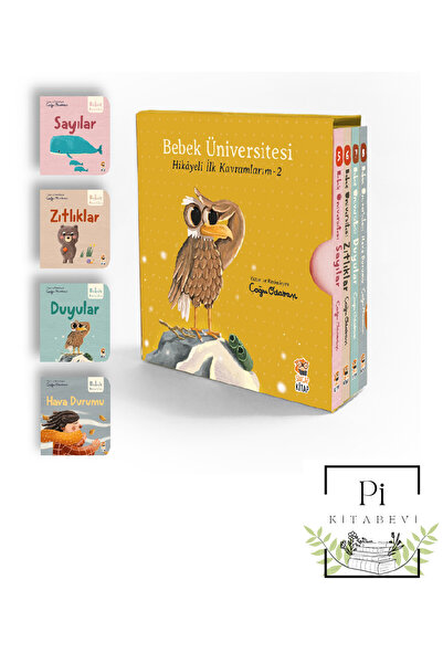 Sincap Kitap Bebek Üniversitesi 2 Bebek İlk Kavramlar kitabı 4kitap Hikaye Öy...