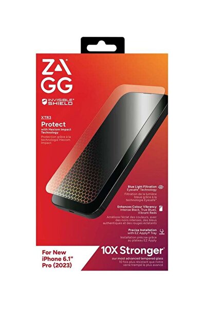 Generic واقي شاشة InvisibleShield شفاف لهاتف iPhone 15 Pro