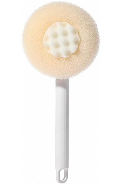 Arabest Shower Brush for Body,Double-Sided Retractable,Soft Sponge,Long Handled,Cleaning Hard-to-Reach Areas