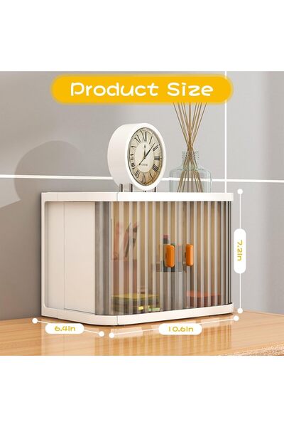 Arabest صندوق تخزين مكتبي، لتخزين اللوازم المكتبية، أو طاولة الزينة أو سطح المكتب لتنظيم الفوضى