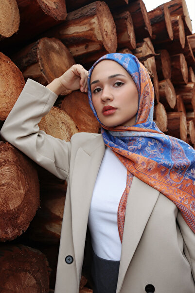 TESSILART Pashmina Cashmere / Suyun Yolu / Turuncu