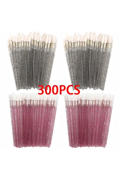 Choice5 مجموعة متنوعة من 300 قطعة (100/300 قطعة) فرشاة شفاه كريستالية، عصي وضع أحمر الشفاه اللامع، بالجملة لرموش إكستريم