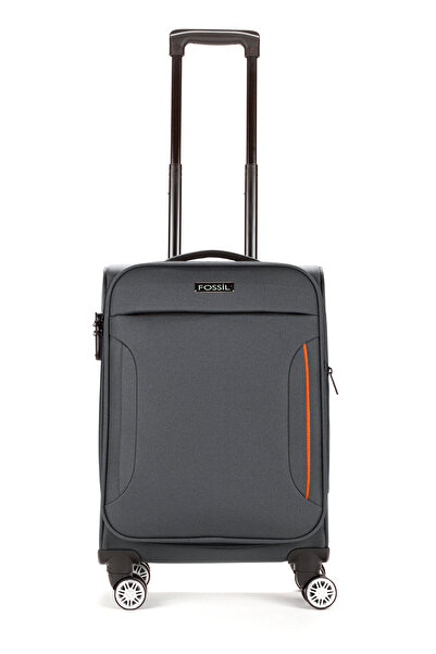 Fossil Unisex Mavi Körüklü Kumaş Kabin Boy Valiz