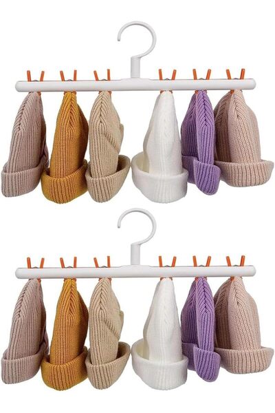 Arabest Hat Rack for Closet,Hat Hangers for Baseball Caps,Hanging Cap Organizer Storage Holder for Home