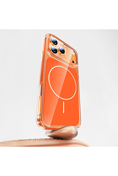 zore Apple iPhone 17 Pro Max Kılıf M-safe Şarj Özellikli Şeffaf Kamera Kontro...