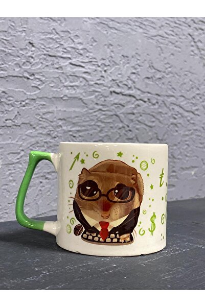 Kırtasiye Ofisi هامستر حزين وحزين - المهنة: اقتصادي، كوب هدية للمكتب بتصميم P...