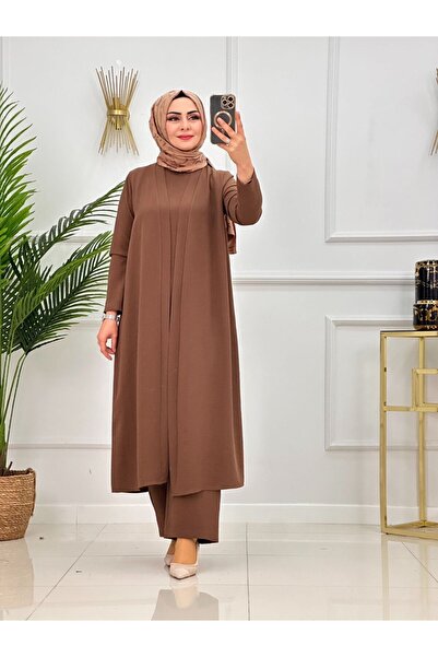 Valens Butik Σετ Τριπλό Τζιλάτι Μαντίλι με Ζακέτα και Παντελόνι Alya