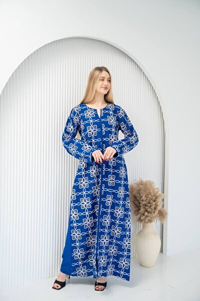 AFandina Luxurious jalabiya with embroidered details and featuring delicate e...