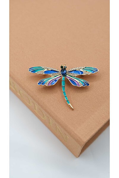 Jerie Renkli Mineli Yusufçuk Broş