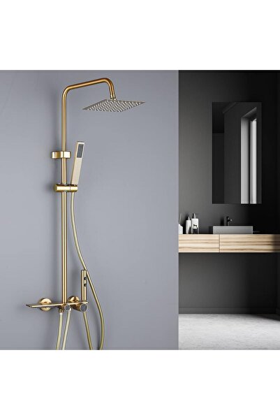 LaKasa Στήλη Ντους με Θερμοστατική Βαλβίδα, Aquasphere, 4 Λειτουργίες, Βουρτσ...