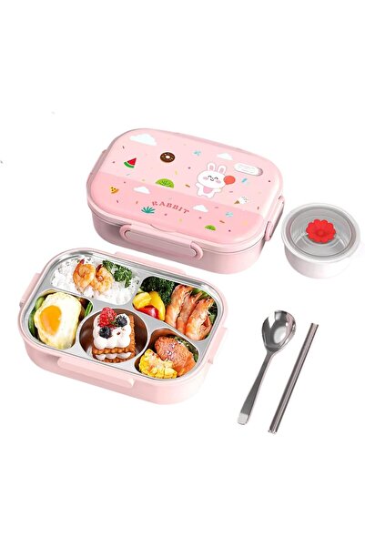 Twisoo علبة غداء بينتو للأطفال مع حقيبة حمل معزولة - علبة غداء مطبوع لطيفة ما...