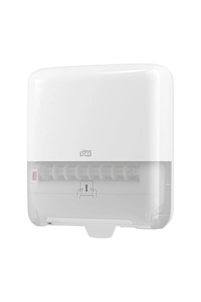 TORK 551000 موزع مناديل ورقية متحرك باللون الأبيض