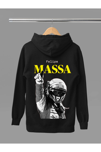 MAGORS Hanorac F1 cu mânecă lungă din bumbac imprimat FELIPE MASSA, cu cu căp...