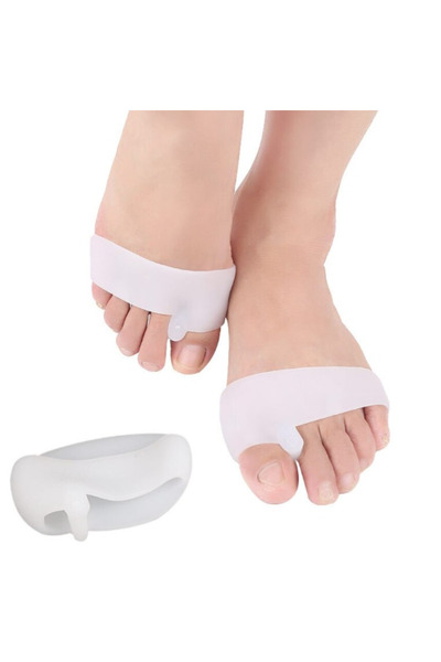CRM Set de 2 protecții pentru hallux valgus și separatoare pentru degetele mari de la picioare din silicon moale