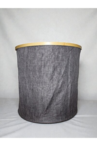 WDA Fabric Laundry Basket with Bamboo Rim – Grey Storage Organizer