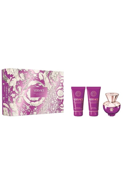 Versace Set cadou Dylan Purple, Femei, 50 ml Apă de parfum, 50 ml Loțiune de corp, 50 ml Gel de duș