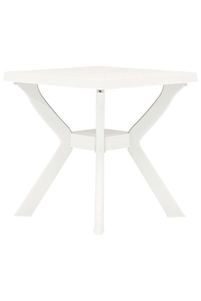 vidaxl Bistro Table White 70x70x72 cm Plastic