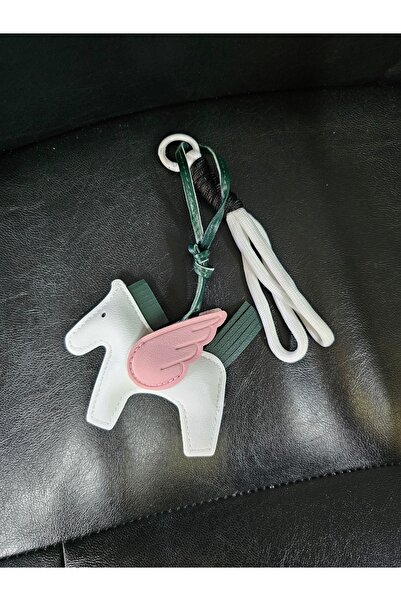 YıldızDükkan Unicorn At Figürlü Anahtarlık Ve İp Çanta Süsü Charm Hediyelik A...