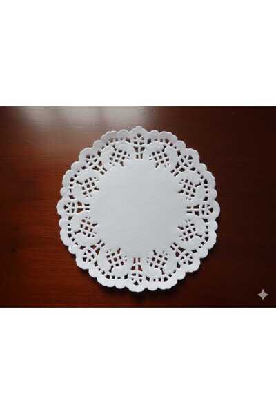 Okumuş Home Dolphin Dantel Kağıt Sunumluk Tabak Altlığı Servis Sunumluğu 12.5...