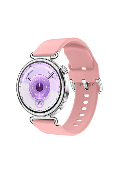 Sneezy Huawei Watch GT6 41mm İle Uyumlu Yumuşak PureLux Soft Tokalı Silikon K...