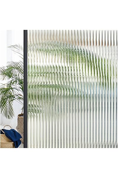 The Bros غشاء نافذة للخصوصية، بنمط زجاج مضلع، 44.5 × 200 سم، مانع للأشعة فوق ...