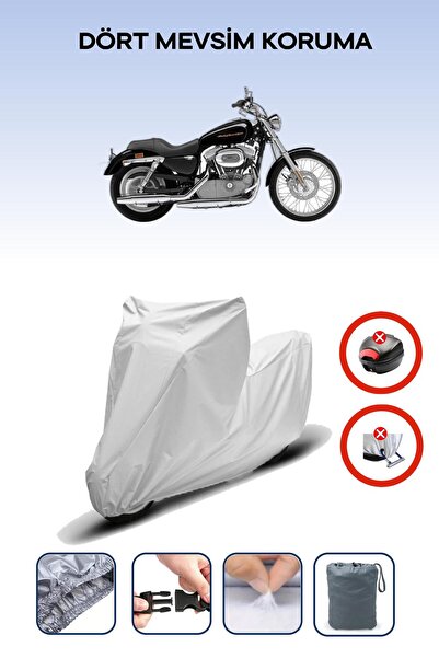Breen Gray Rear Bag Lock Incompatible Harley-Davidson Sportster Custom Xl883C...