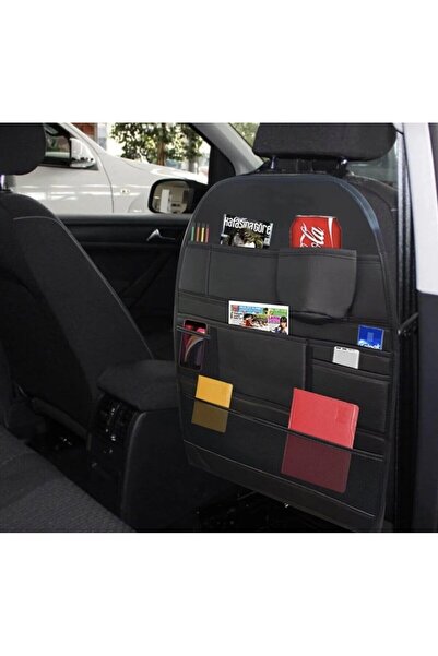 Carub CARPİ Koltuk Arkası Organizer Kumaş Çanta Siyah
