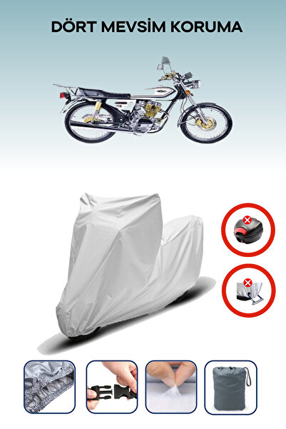 Breen حقيبة خلفية رمادية اللون متوافقة مع فالكون ليوبارد 222، قماش متوافق مع الدراجات النارية، 4 مواسم