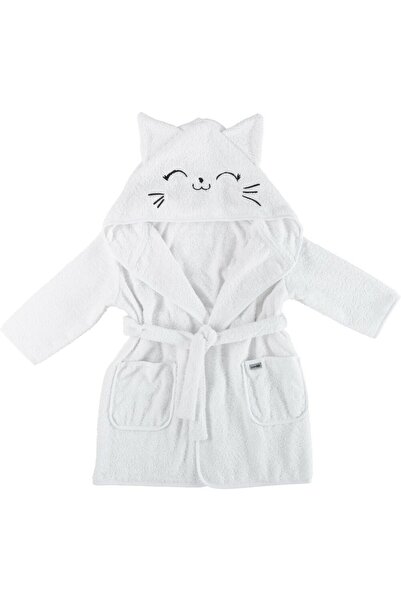 Bubaba Halat de baie, Bubaba, Cu urechi Kitty, Marime 86/92/98, White