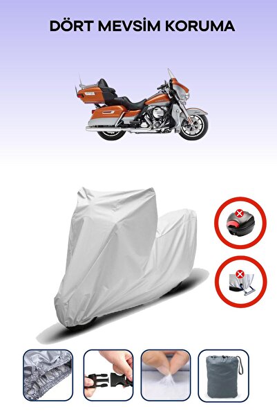Breen Grey Rear Bag Lock Incompatible Harley-Davidson Flhtk Electra Glide Ult...