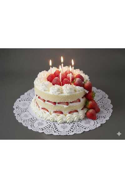 Okumuş Home Dolphin Kağıt Dantel Tabak Altlığı Servis Altlığı Sunumluk 18 cm ...