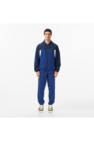 Lacoste Erkek Regular Fit Fermuarlı Renk Bloklu Lacivert Eşofman Takımı