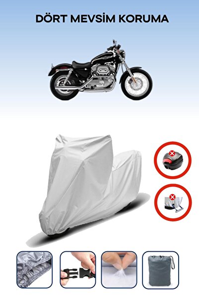 Breen Grey Rear Bag Lock Incompatible Harley-Davidson Sportster Xl883 Compati...