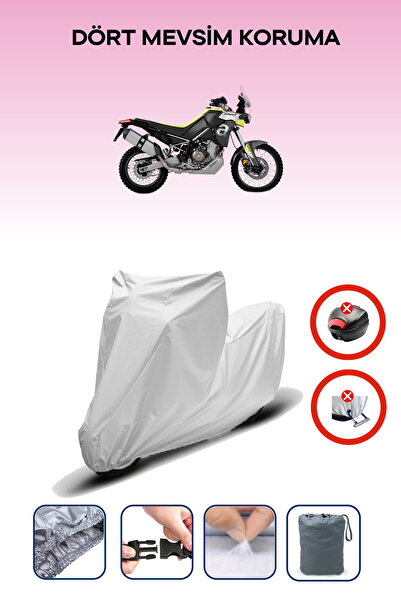 Breen قفل حقيبة خلفية رمادي اللون غير متوافق مع قماش دراجة نارية متوافق مع أب...