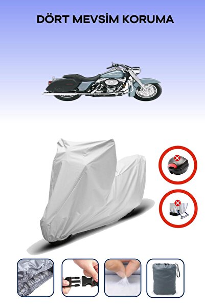 Breen Grey Rear Bag Lock Incompatible Harley-Davidson Road King Custom Flhrsi...